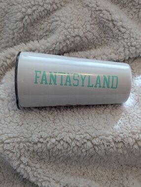 Disney White Travel Tumbler with Rose Center Accent